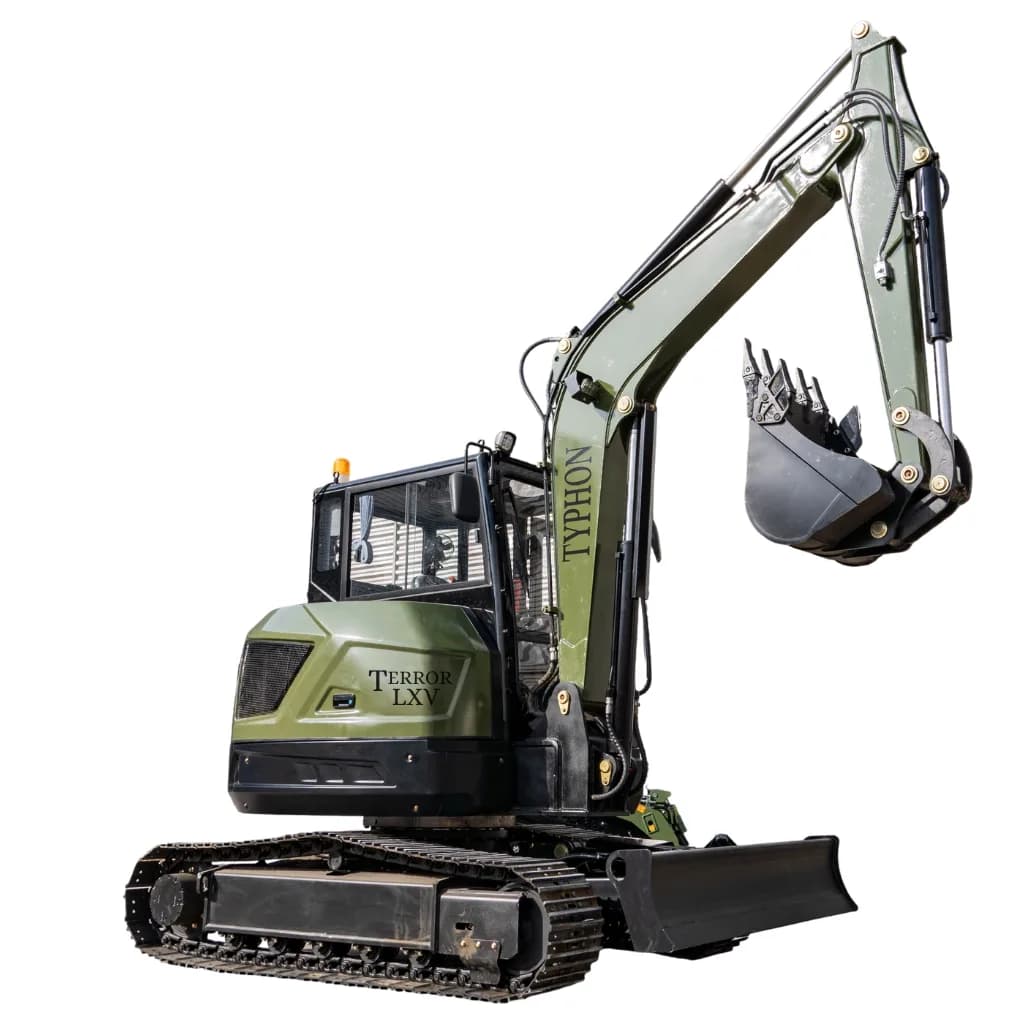 TYPHON TERROR LXV 6.6 Ton Excavator Kubota V2607 56.9HP AC/Heater Cabin...