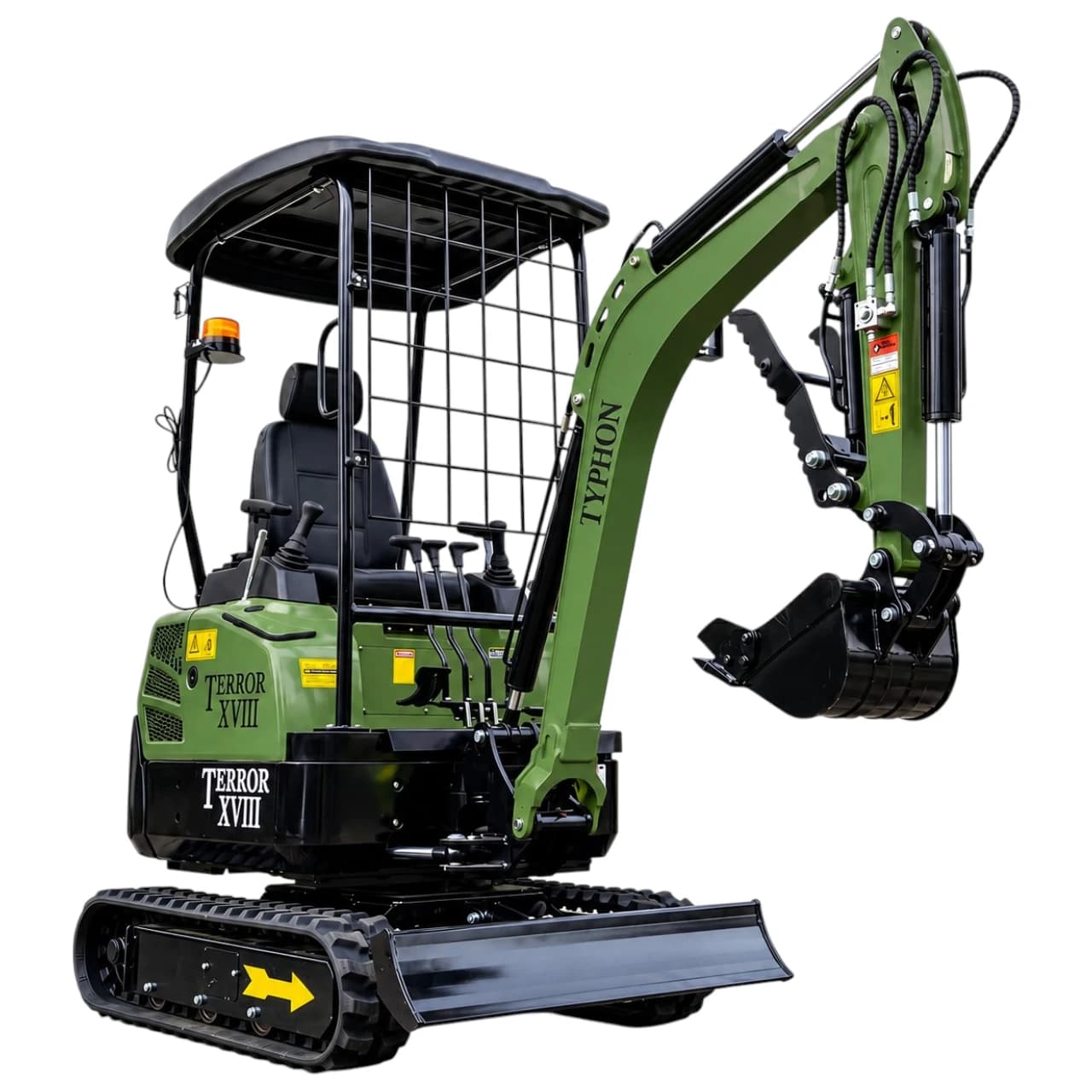 2025 4 000 lb TYPHON TERROR XVIII Mini Excavator