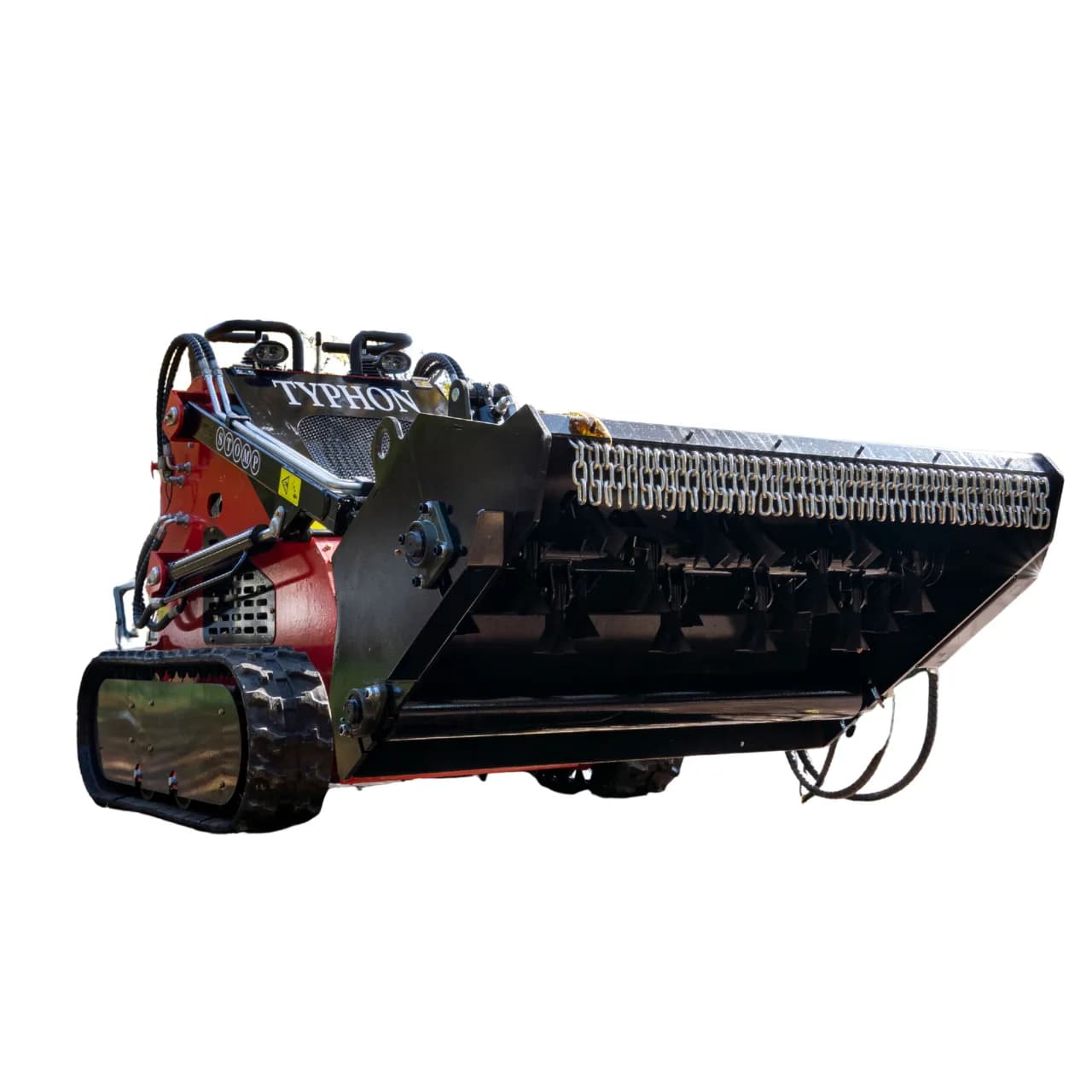 1450mm Heavy Duty Flail Mower Attachment 19 Teeth for TYPHON Mini Skid Steer Loader