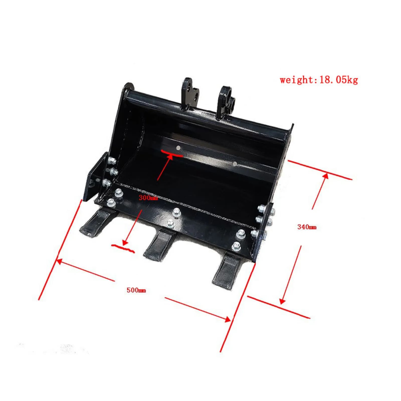 500mm Trenching Bucket General Purpose w teeth for Mini Excavator thumbnail 2