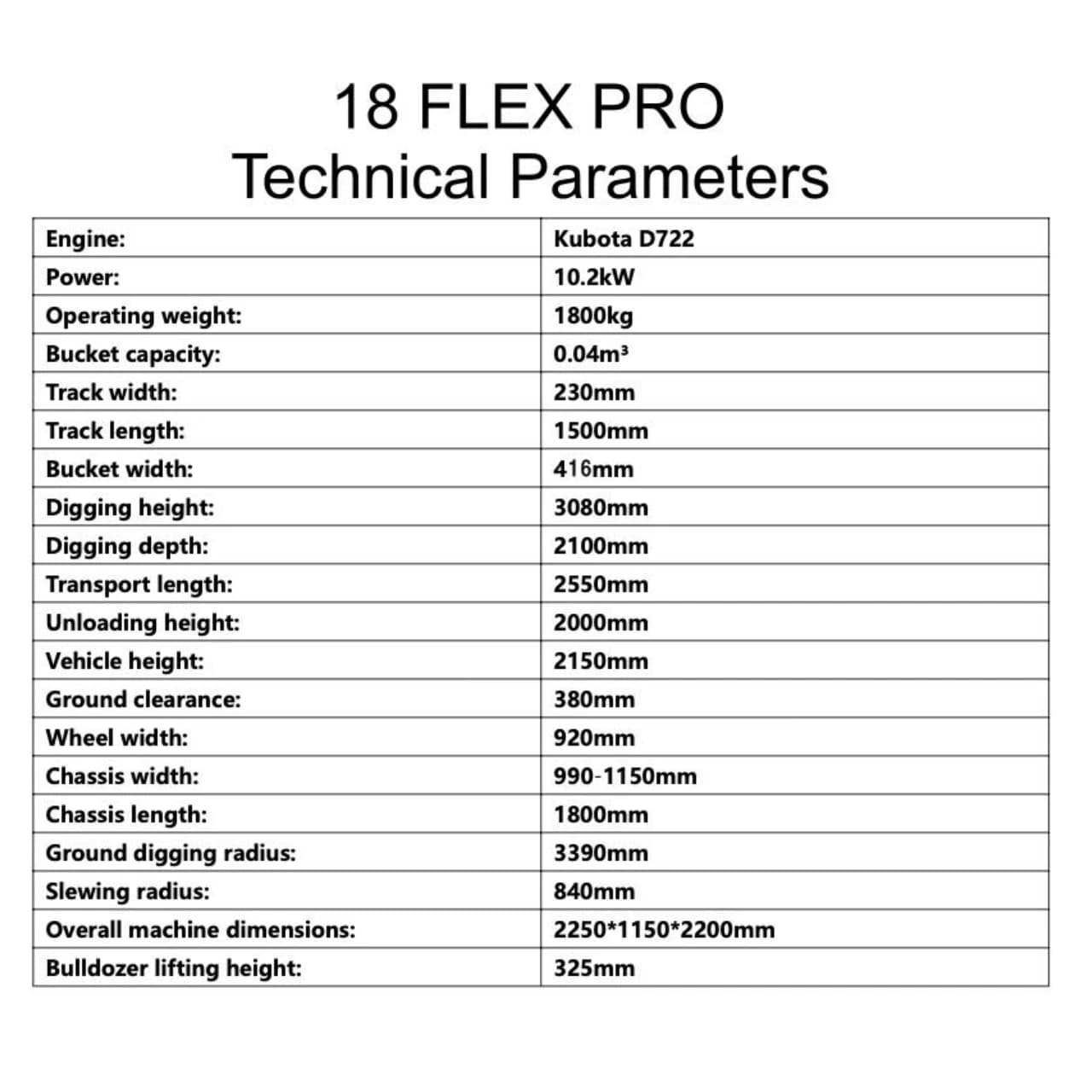 TYPHON 18 FLEX PRO 1.8 Ton Mini Excavator thumbnail 2