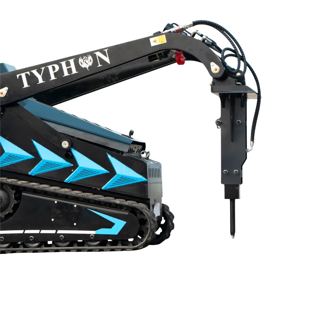 Hydraulic Rock & Concrete Breaker Hammer for TYPHON STOMP X1300 & STOMP 509 Mini Skid Steer Loader thumbnail 2