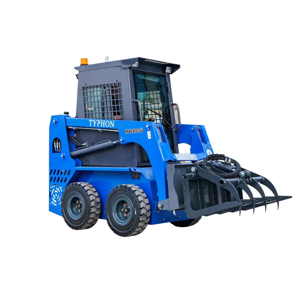 Hydraulic Wood Grabber Attachment Mini Skid Steer Loader thumbnail 2