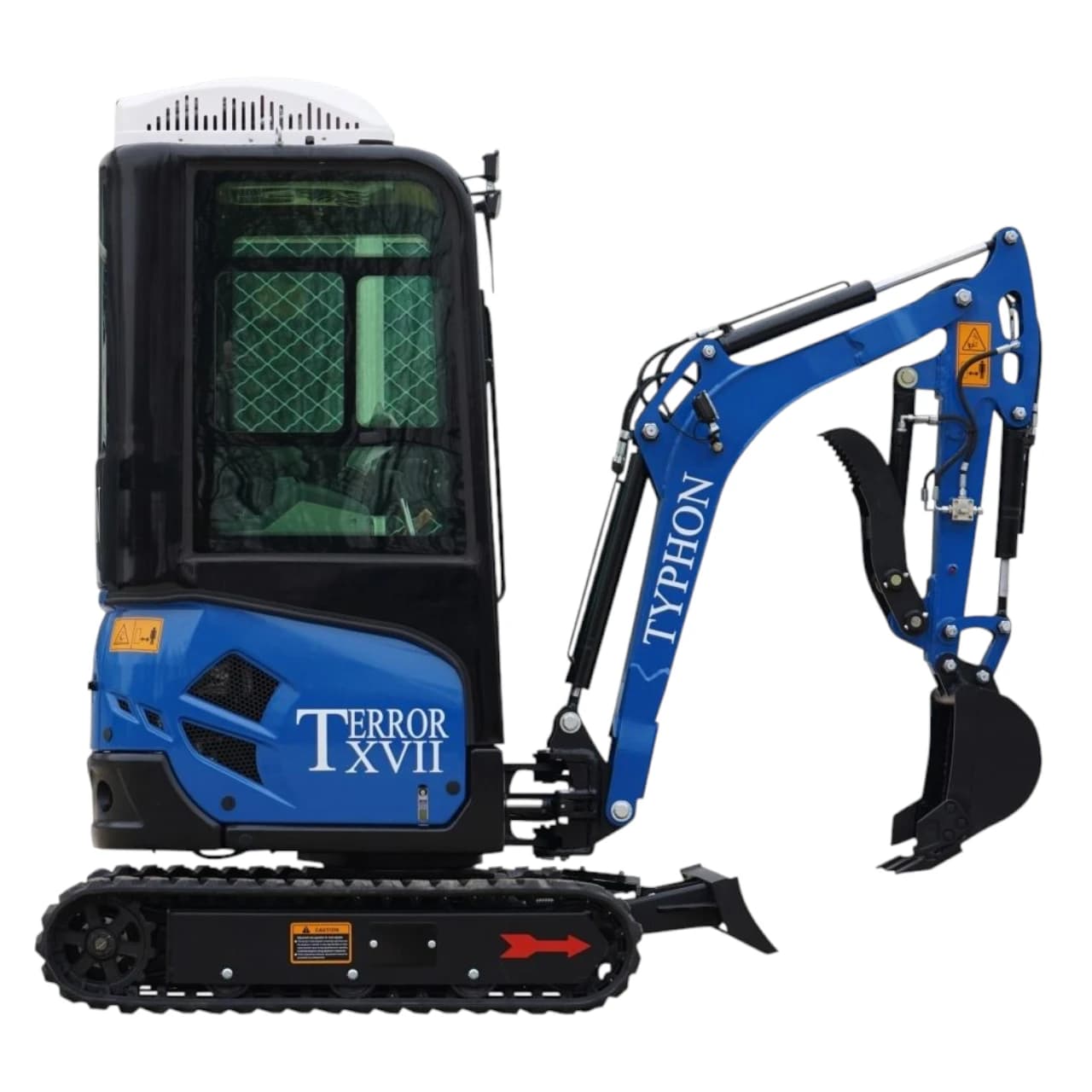 2025 4 000 lb TYPHON TERROR XVII Cabin Mini Excavator thumbnail 3
