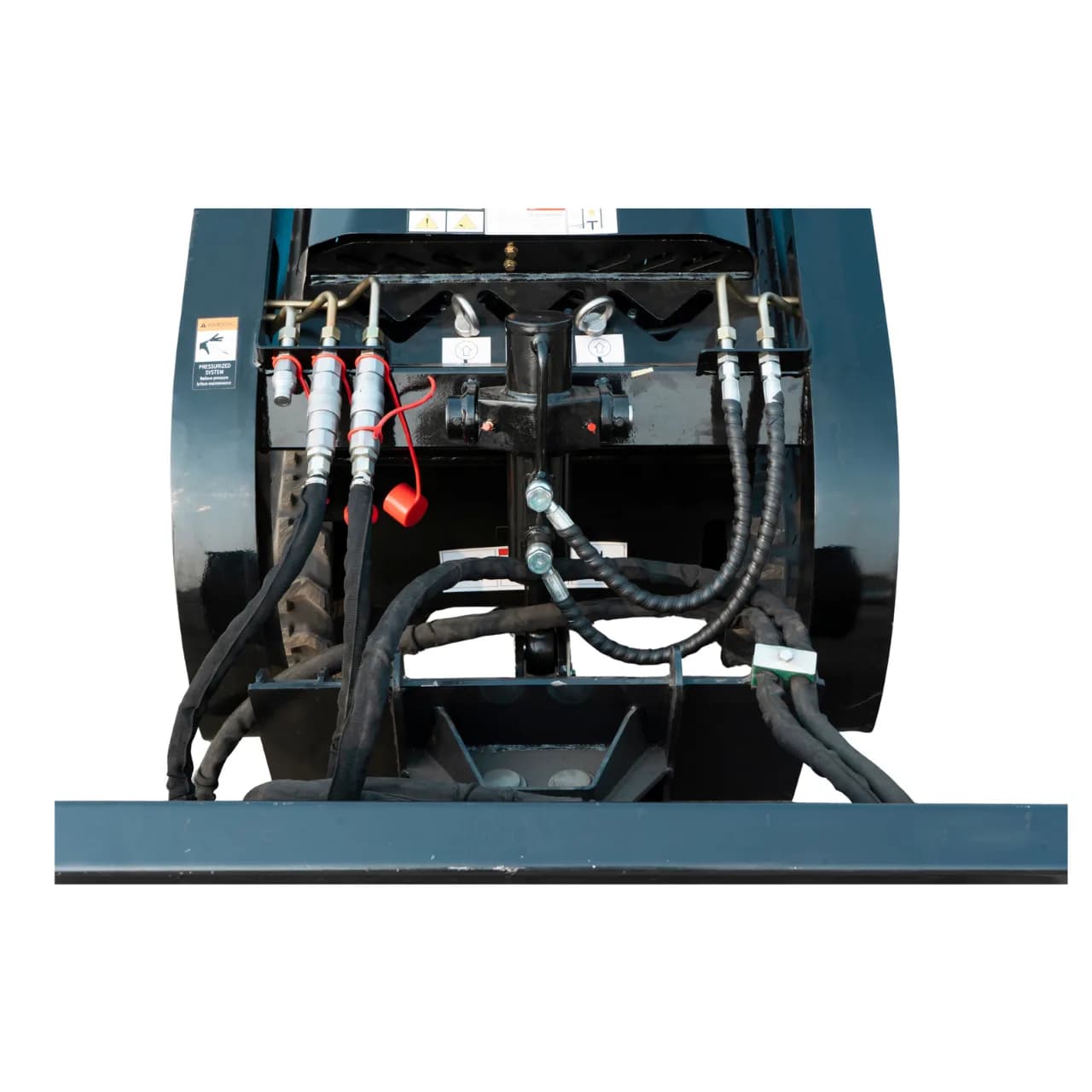 Hydraulic Angle Dozer Blade 30° for TYPHON STOMP X1300 & STOMP 509 Mini Skid Steers - Heavy-Duty Grading & Snow Attachment thumbnail 4