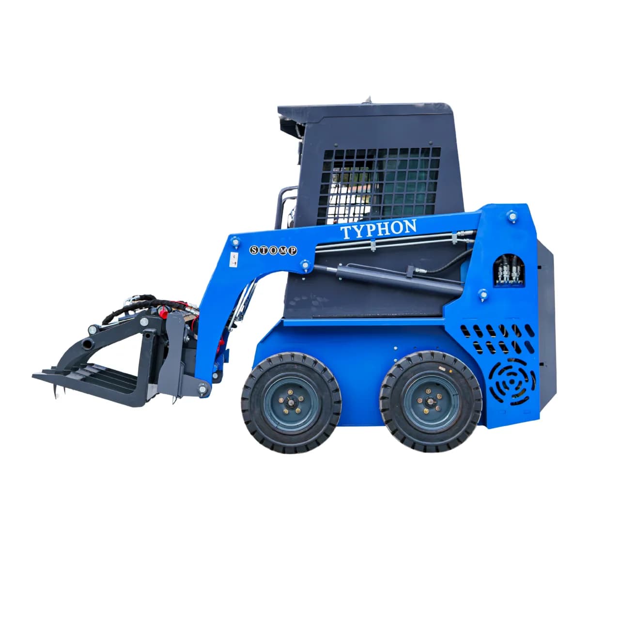Hydraulic Wood Grabber Attachment Mini Skid Steer Loader thumbnail 5