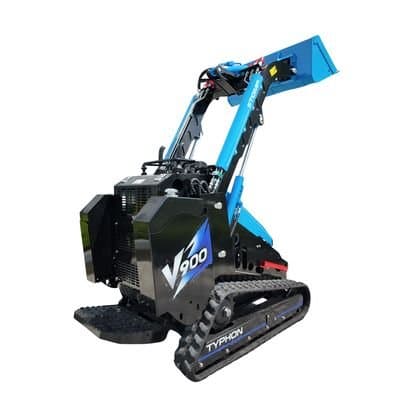 TYPHON STOMP V900 Mini Track Loader Kubota D1105 25HP Diesel Stand-On Skid Steer Loader thumbnail 26