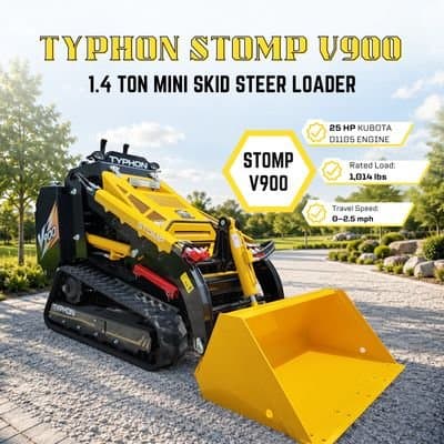 TYPHON STOMP V900 1.4-Ton Compact Track Loader with 25HP Kubota Diesel... thumbnail 10