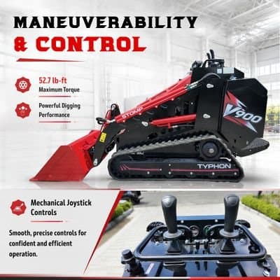 TYPHON STOMP V900 1.4 Ton Mini Track Loader Featuring Dual Auxiliary... thumbnail 6