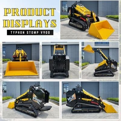 TYPHON STOMP V900 1.4-Ton Compact Track Loader with 25HP Kubota Diesel... thumbnail 12