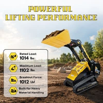 TYPHON STOMP V900 1.4-Ton Compact Track Loader with 25HP Kubota Diesel... thumbnail 9