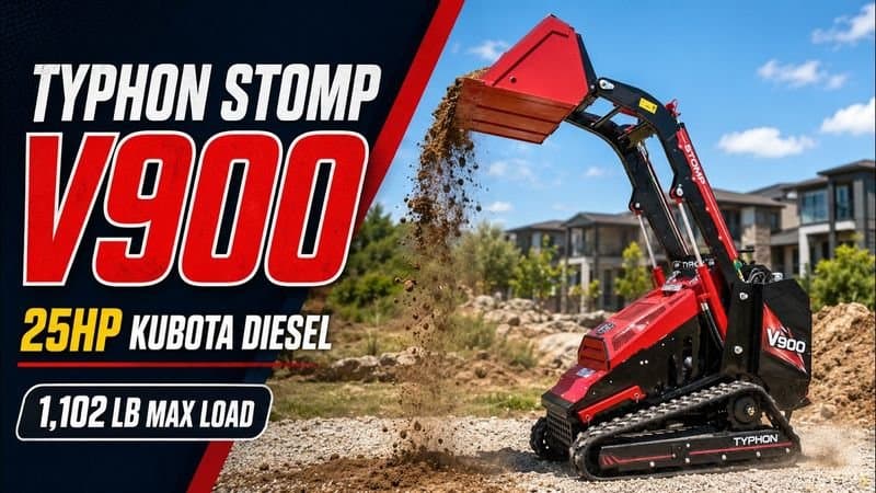 TYPHON STOMP V900 1.4 Ton Mini Track Loader Featuring Dual Auxiliary... thumbnail 39