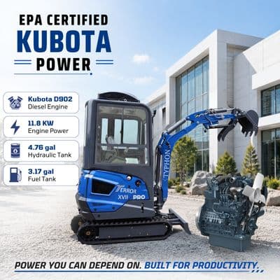 TYPHON TERROR XVII PRO Prestige Edition Enclosed Mini Excavator thumbnail 3
