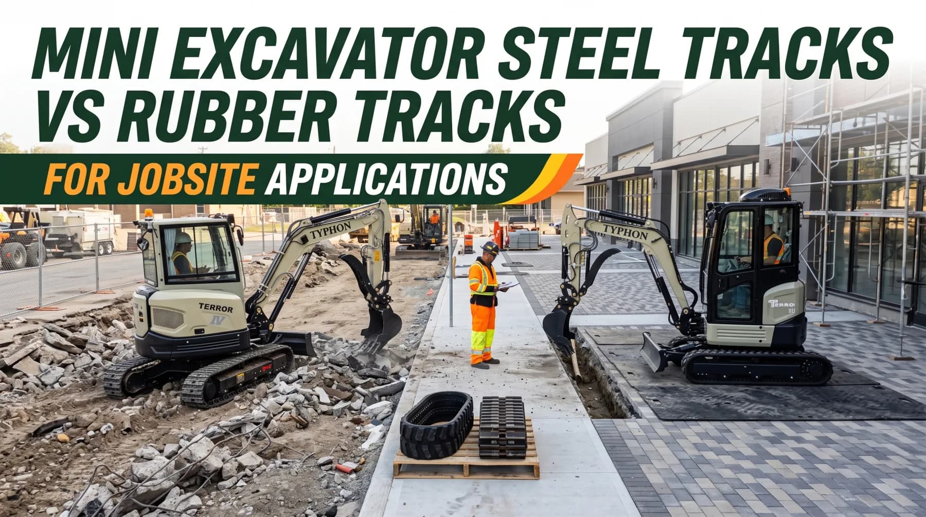 Steel Track vs Rubber Track Performance for Excavation Jobsites equipment guide
