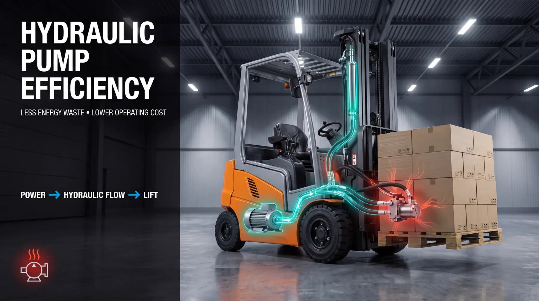 How Hydraulic Pump Efficiency Affects Forklift Energy Consumption