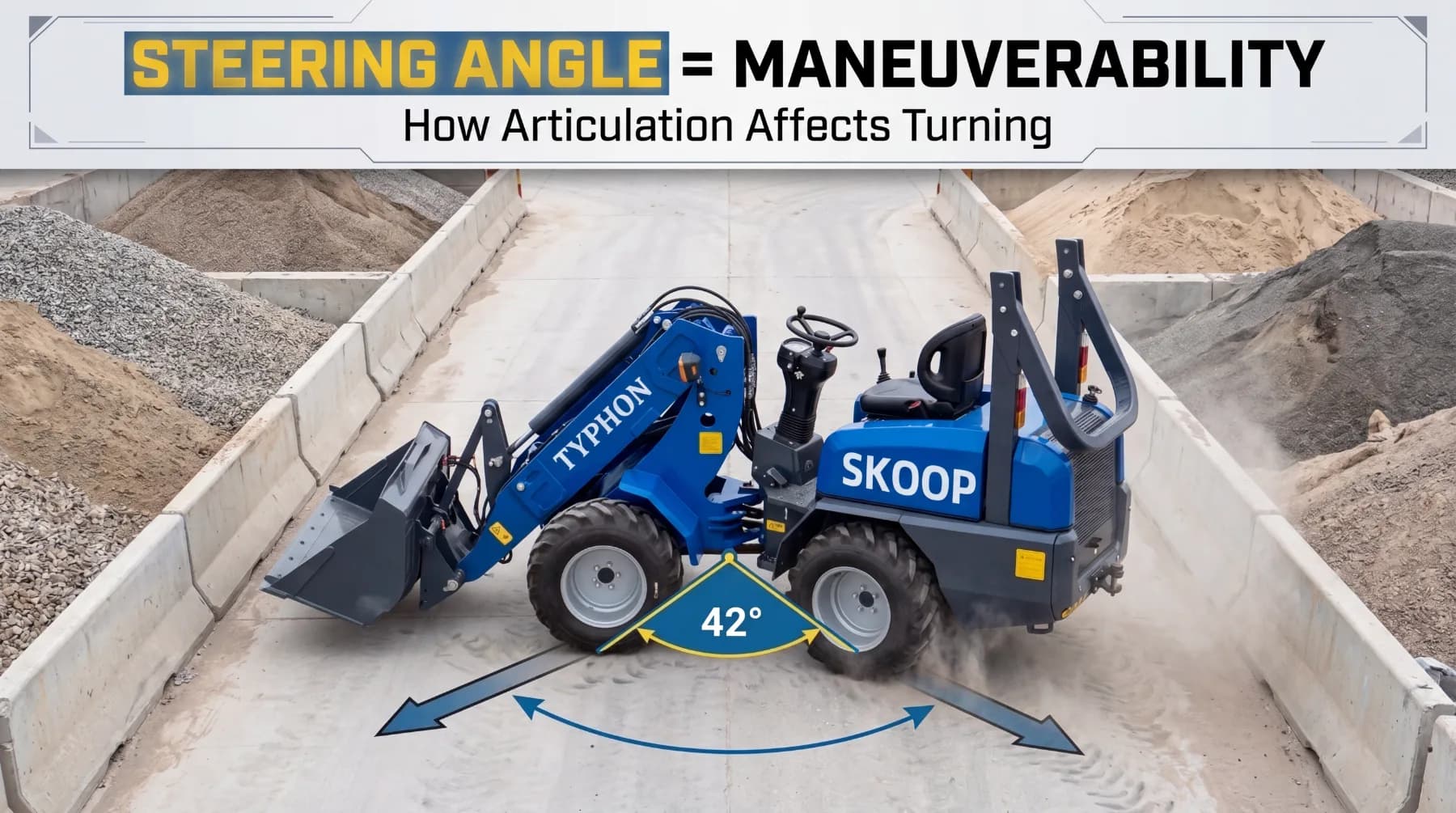 Wheel Loader Steering Angle Explained: How It Affects Maneuverability