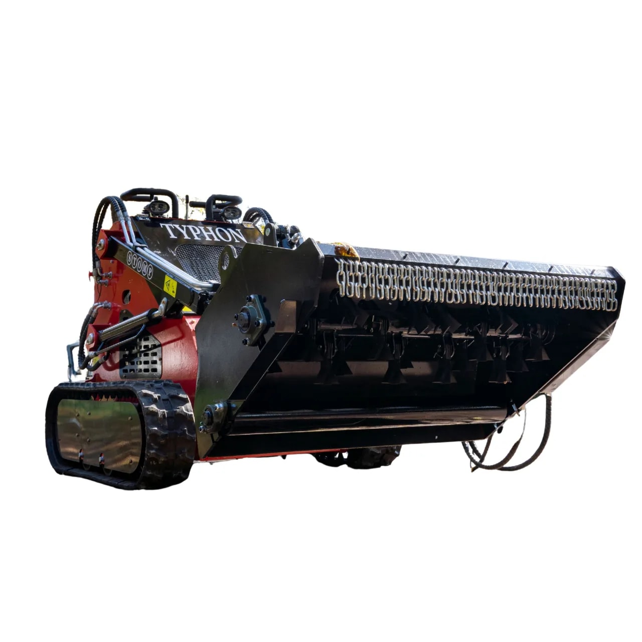 1450mm Heavy Duty Flail Mower Attachment 19 Teeth for TYPHON Mini Skid Steer Loader